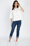 High Low Button Front Shirt