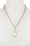 Teardrop Pendant Necklace