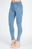 High Rise Denim Skinny Jeans