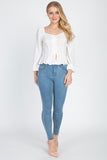 High Rise Denim Skinny Jeans