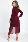 Sheer Mesh Open Front Cardigan