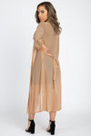 Sheer Mesh Open Front Cardigan