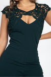 Crochet Lace Cutout Jumpsuit