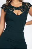Crochet Lace Cutout Jumpsuit