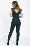 Crochet Lace Cutout Jumpsuit