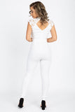 Crochet Lace Cutout Jumpsuit