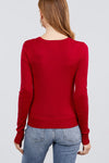 Long Sleeve V-neck Button Down Sweater Cardigan