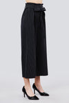 Button Down Paperbag Cullote Stripe Pants