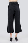Button Down Paperbag Cullote Stripe Pants