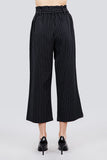 Button Down Paperbag Cullote Stripe Pants