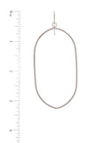 Long Oval Shape Drop Earring