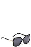 Stylish Rhinestone Accent Sunglasses