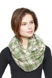 Soft Plaid Infinity Scarf
