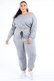 Casual Crop Jogger Set