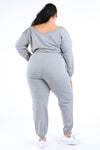 Casual Crop Jogger Set