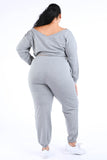 Casual Crop Jogger Set