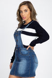 Button Front Overall Dress