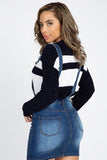 Button Front Overall Dress
