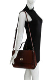 Modern Fashion Croco Pattern Satchel With Long Strap