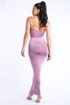 Chained Tank Top & Solid Maxi Skirt Set