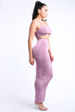 Chained Tank Top & Solid Maxi Skirt Set