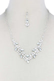 Teardrop Shape Rhinestone Necklace