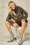 Olive Camouflage Hoodie