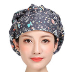 Floral Print Adjustable Scrub Hats