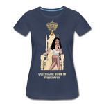 Queens are born in February!!! Women’s Premium T-Shirt - navy