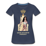 Queens are born in February!!! Women’s Premium T-Shirt - navy