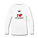 Valentine’s Men's Premium Long Sleeve T-Shirt - white