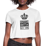 Customized Women's Cropped T-Shirt - white
