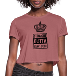 Customized Women's Cropped T-Shirt - mauve