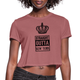 Customized Women's Cropped T-Shirt - mauve