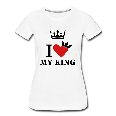 Valentine’s Women’s Premium T-Shirt - white
