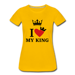 Valentine’s Women’s Premium T-Shirt - sun yellow