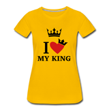Valentine’s Women’s Premium T-Shirt - sun yellow