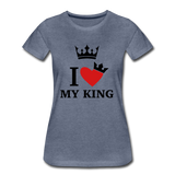 Valentine’s Women’s Premium T-Shirt - heather blue