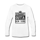 Customized Men's Premium Long Sleeve T-Shirt - white