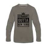 Customized Men's Premium Long Sleeve T-Shirt - asphalt gray