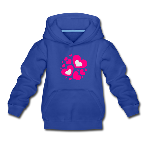 Hearts Kids‘ Premium Hoodie - royal blue