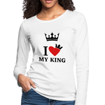 Valentine’s Women's Premium Long Sleeve T-Shirt - white