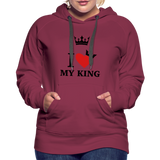 Valentine’s Women’s Premium Hoodie - burgundy