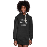 Ye must be Born Again Women's Hoodie Dress - heather black