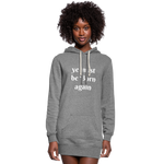 Ye must be Born Again Women's Hoodie Dress - heather gray